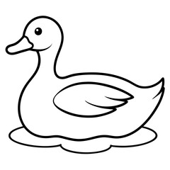 Simple Duck Silhouette