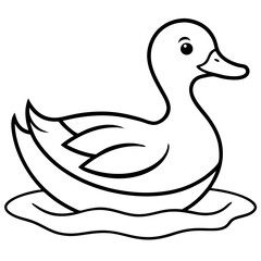 Simple Duck Silhouette