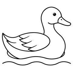Simple Duck Silhouette