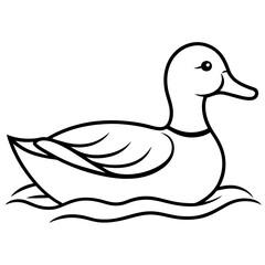 Obraz premium Simple Duck Silhouette