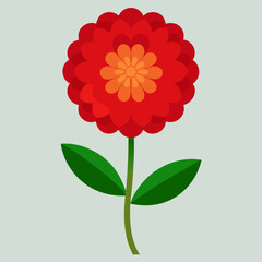 Naklejka premium red dahlia flower