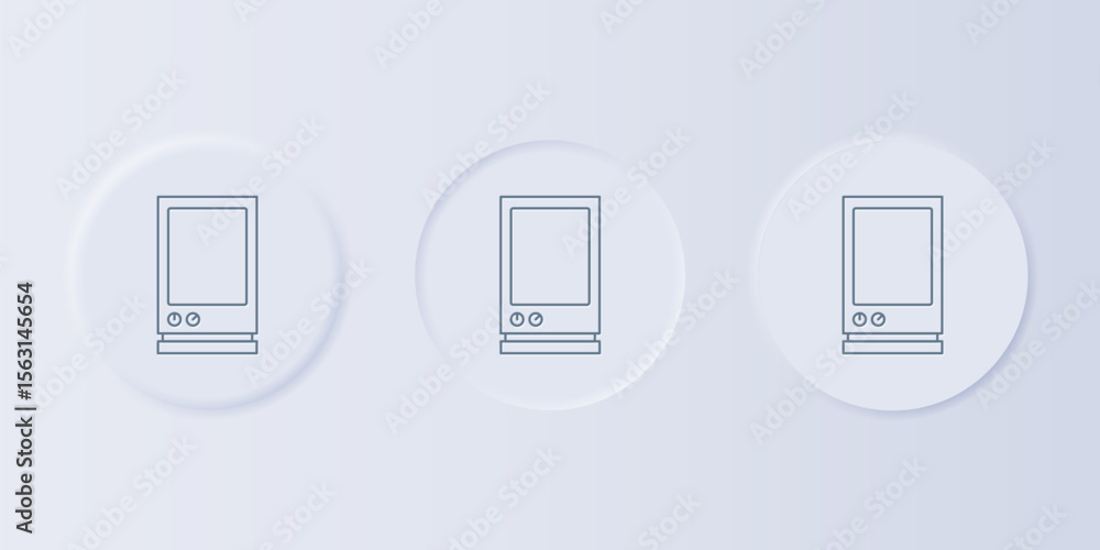 Poster grey voice assistant icon isolated on grey background. voice control user interface smart speaker. s