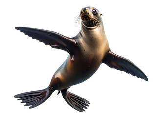 Surreal Floating Sea Lion