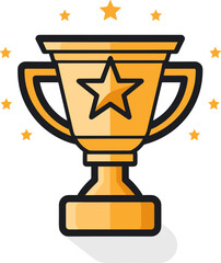 Golden Trophy with Star: A Symbol of Success and Achievement