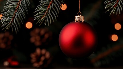 Christmas card with christmas tree. Festive holiday imagery featuring a winter evergreen decoration on a decorative paper greeting.