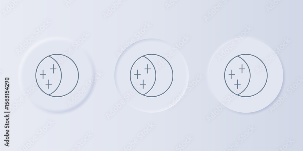 Poster grey eclipse of the sun icon isolated on grey background. total sonar eclipse. set icons in square b