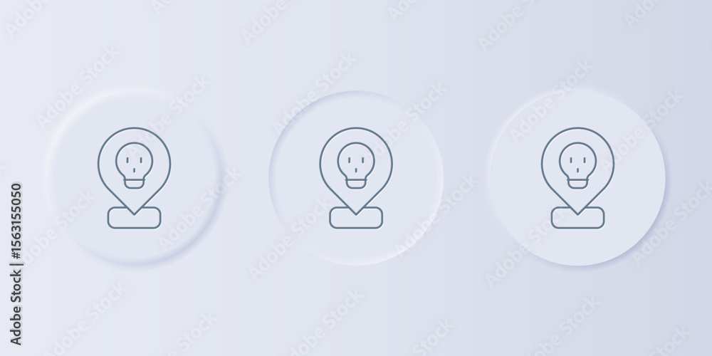 Poster grey radioactive in location icon isolated on grey background. radioactive toxic symbol. radiation h