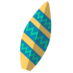 Surfing Board Illustration