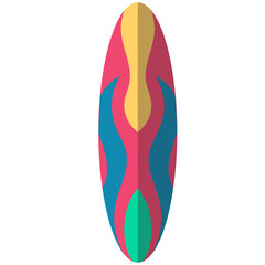 Surfing Board Illustration