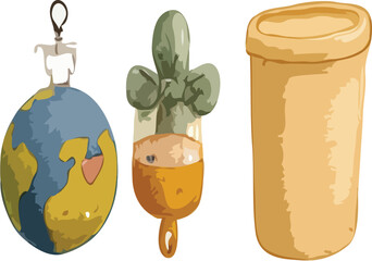 vector illustration of different objects