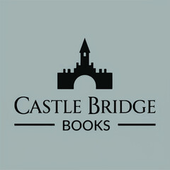 Naklejka premium Castle Bridge Books Logo – Elegant Publisher Branding Graphic