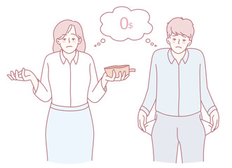 A couple shares a funny and awkward moment of confusion when they find themselves looking at an empty bowl