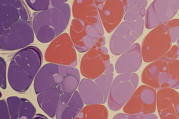 Marbled texture featuring plum violet and lilac hues in a captivating abstract design for creative inspiration