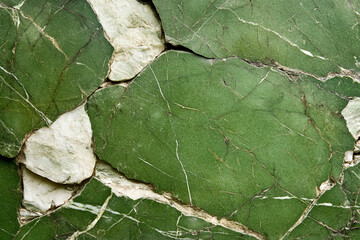 Natural green marble texture featuring elegant streaks of white and a rich, vibrant surface