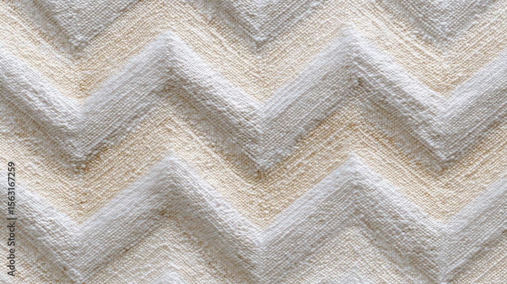 Poster close-up of a fabric with a zigzag pattern. the fabric appears to be made of a soft, textured materi