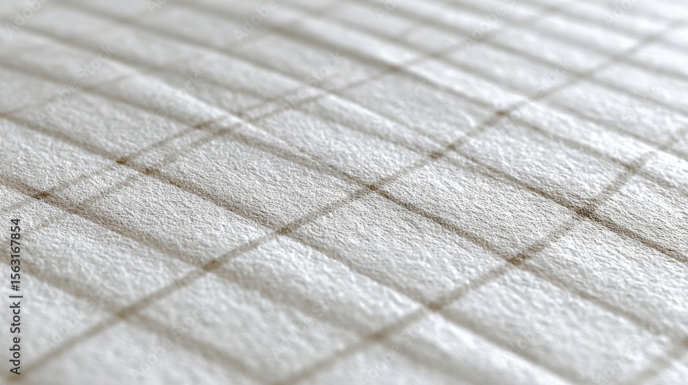 Aufkleber close-up of a white fabric with a grid-like pattern. the fabric appears to be made of a soft, textur