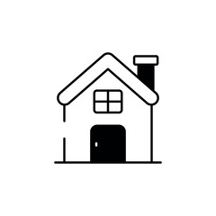 Home icon design with white background stock illustration