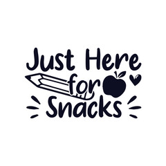Here for snack back to school days