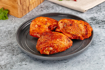 Baked marinated crispy chicken tighs