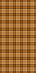 Teen texture textile plaid, periodic fabric vector tartan. Bed check pattern seamless background in orange and light colors.
