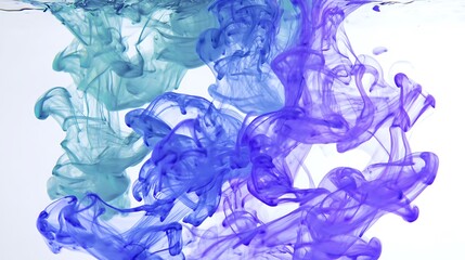 Vibrant ink swirling in water (2)