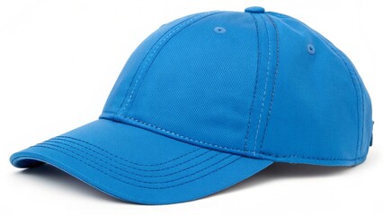 Classic Blue Baseball Cap:  Clean, Modern Design, Casual Style, Perfect Branding Mockup.