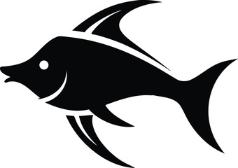 Fish silhouette, Fish silhouette set