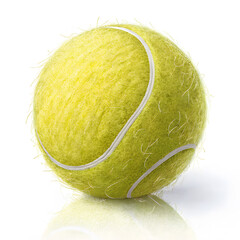 tennis ball isolated on white background 