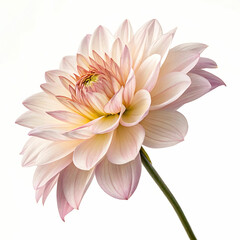 Fototapeta premium Single Flower Isolated on White Background