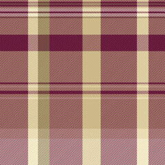 Elegant beige and burgundy plaid textile pattern.  Perfect for fashion, home decor, or website backgrounds.  Subtle texture adds depth and sophistication.  Evokes feelings of warmth and comfort.