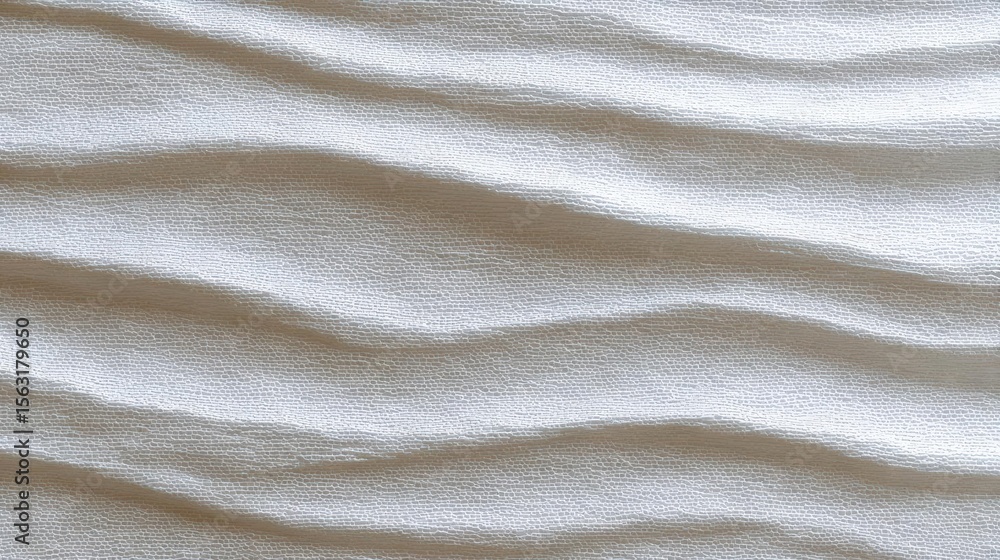 Poster close-up of a fabric with a wavy pattern. the fabric appears to be made of a soft, silky material an