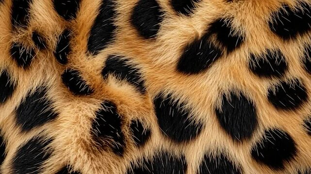 Close-up view of animal fur with a leopard-like pattern
