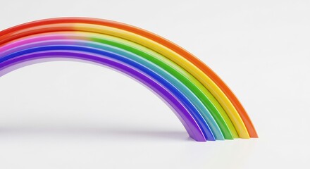 Fototapeta premium Arc-en-ciel vibrant couleurs pastel douceur lumière pure. AI Generated