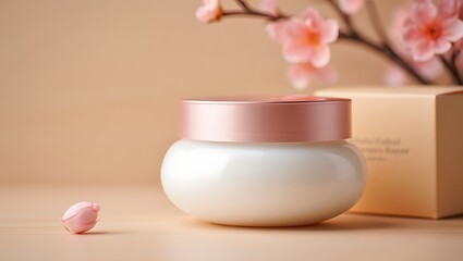 A warm cup of coffee with milk on a textured burlap fabric background with a draped cloth creating a rustic feel