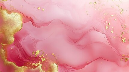 Soft pink and gold gradient background, luxurious, delicate, smooth, warm, elegant, abstract, architecture style modernist, color scheme pink and gold, flowing blend.