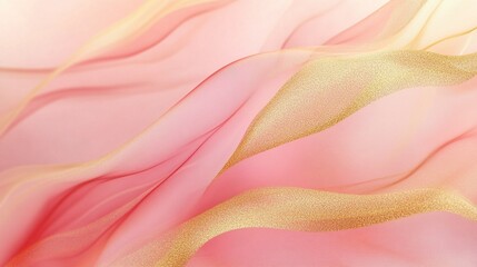 Soft pink and gold gradient background, luxurious, delicate, smooth, warm, elegant, abstract, architecture style modernist, color scheme pink and gold, flowing blend.