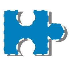 vector illustration of a jigsaw