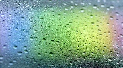 Raindrops dance on gleaming glass, evoking spring's vibrant awakening, celebrating World Water Day and the Hindu festival Holi