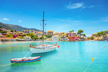 Assos village in Kefalonia, Greece