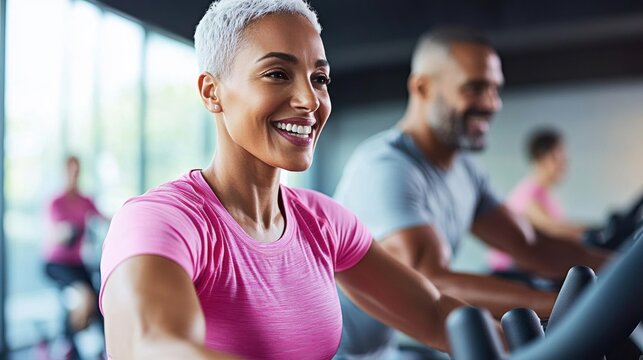 Supportive Friend joins Cancer Patient in Aerobic Exercise does - Powered by Adobe