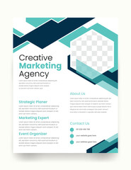 Corporate Marketing Agency Promotion Flyer, business template, corporate flyer design 