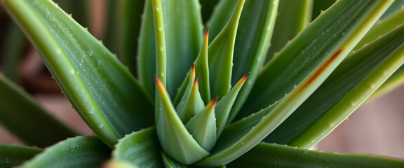 Fototapeta premium Close-up of Green Succulent Plant