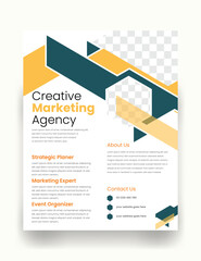 Digital Marketing Solutions Flyer Template, Creative Business Promotion Flyer