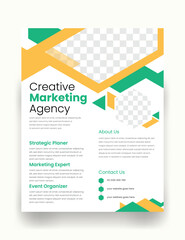 Digital Strategy Agency Flyer, Corporate Marketing Flyer Template, Social Media Marketing Flyer Design template 