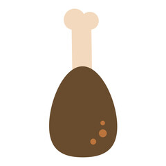 farbiges Fleischkeule Icon