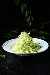Delicious cold dish: dried shrimp and celery salad