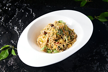Local style cold dish cold oat noodle noodles