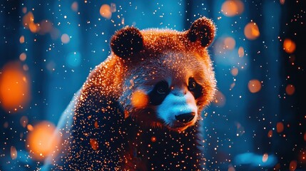 Cosmic Panda T-Shirt Design