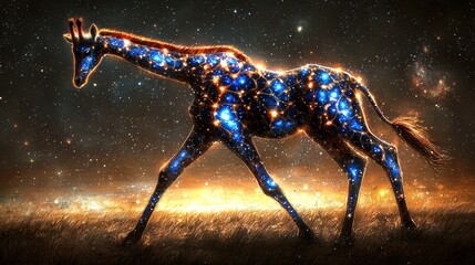 Stellar Giraffe T-Shirt Art