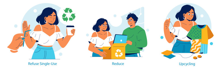 Sustainable Practices: Refuse, Reduce, and Upcycle Actions
